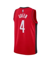 Men's and Women's Nike Jalen Green Red Houston Rockets Swingman Jersey - Icon Edition