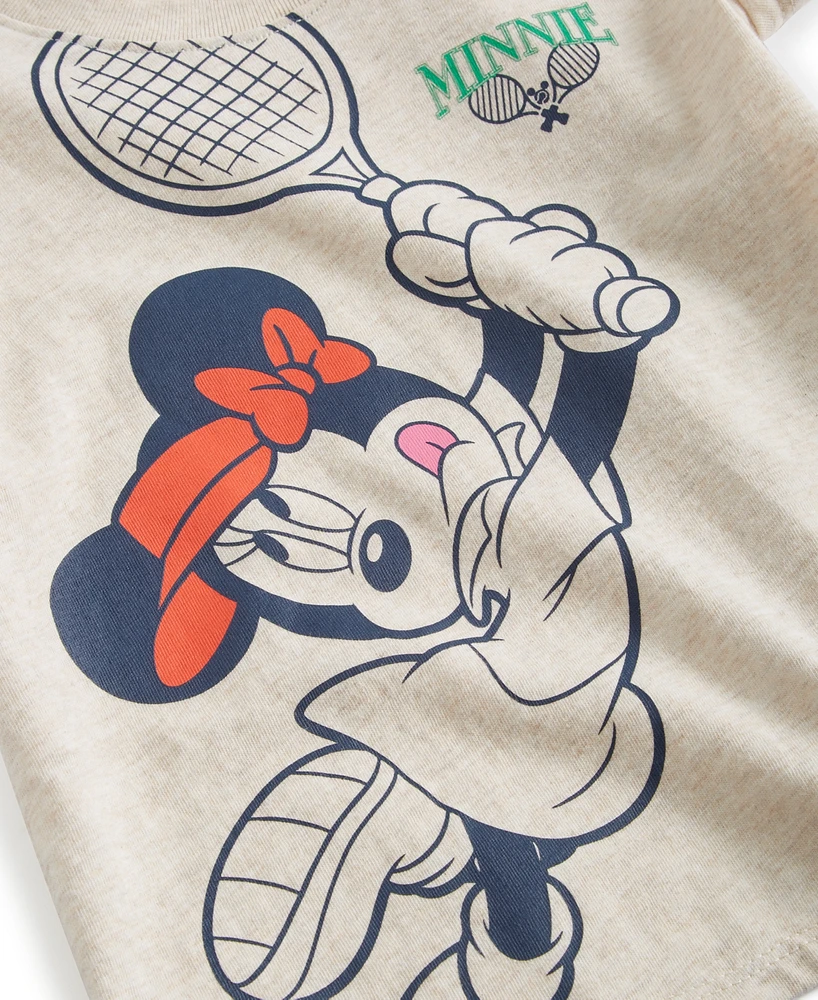 Disney Toddler & Little Girls Minnie Mouse Tennis Graphic T-Shirt