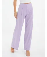 Quiz Women's Linen Palazzo Trouser