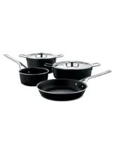 Alessi Jasper Morrison Stainless Steel 6 Piece Cookware Set