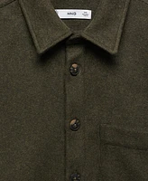Mango Men's Regular-Fit Pocket Detail Overshirt