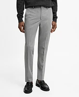 Mango Men's Stretch Fabric Super Slim-Fit Suit Pants