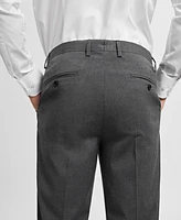 Mango Men's Stretch Fabric Slim-Fit Suit Pants