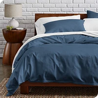 Bare Home Organic Cotton Percale Duvet Cover Set King/California King