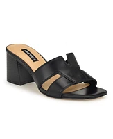 Nine West Women's Griselda Block Heel Slip-On Dress Sandals