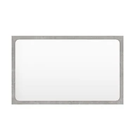 vidaXL Bathroom Mirror Concrete Gray 23.6"x0.6"x14.6" Engineered Wood