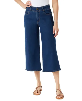 Gloria Vanderbilt Women's Shape Effect Tummy Sculpt Cropped Culotte Jeans