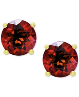 2-Pc. Set Garnet Pendant Necklace & Stud Earrings (2-5/8 ct. t.w.) in 14k Gold-Plated Sterling Silver