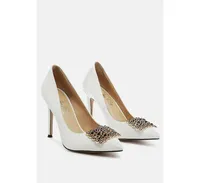 Women Cirrus Diamante Embellished Brooch Pumps