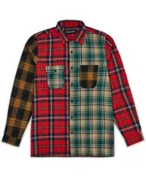 Reason Men's Split Flannel Long Sleeves Shirt