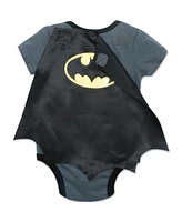 Dc Comics Justice League Batman Boys Bodysuit and Cape / Grey