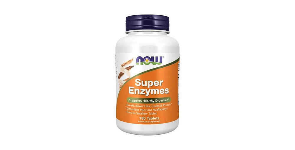 Now Foods Super Enzymes, 180 Tabs