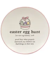 Certified International Easter Words Canape Plates, Set of 4