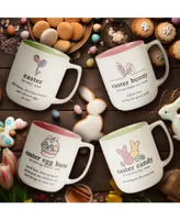 Certified International Easter Words Mugs, Set of 4