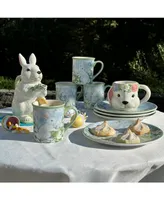 Certified International Easter 3-d Bunny Mugs, Set of 4