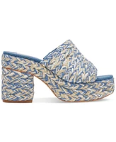 Dolce Vita Women's Lady Raffia Espadrille Platform Sandals