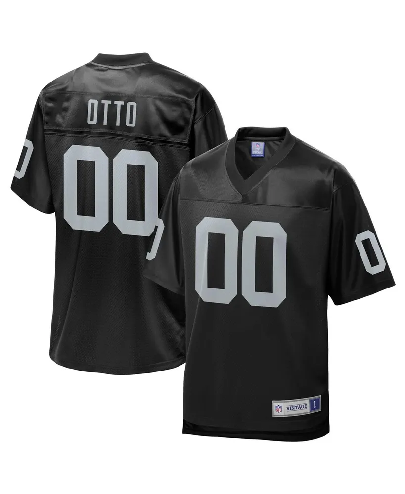 Men's Nfl Pro Line Jim Otto Black Oakland Raiders Retired Player Replica Jersey