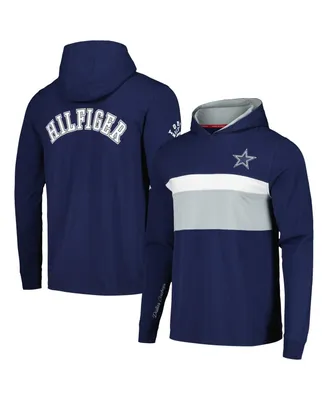 Men's Tommy Hilfiger Navy Dallas Cowboys Morgan Long Sleeve Hoodie T-shirt