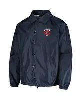 Men's Dunbrooke Navy Minnesota Twins Coach's Raglan Full-Snap Windbreaker Jacket