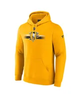 Men's Fanatics Gold Pittsburgh Penguins Authentic Pro Secondary Pullover Hoodie