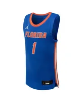 Big Boys Jordan #1 Royal Florida Gators Team Replica Basketball Jersey