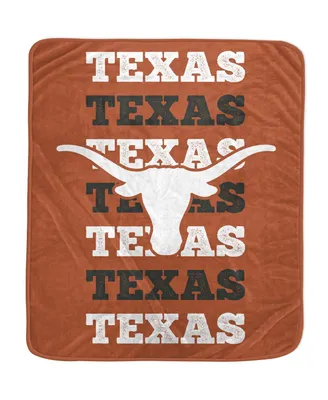 Pegasus Home Fashions Texas Longhorns 60'' x 70'' Logo Wordmark Plush Blanket