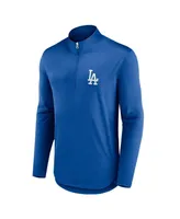 Men's Fanatics Royal Los Angeles Dodgers Quarterback Quarter-Zip Top