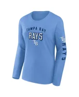 Women's Fanatics Light Blue, Navy Tampa Bay Rays T-shirt Combo Pack