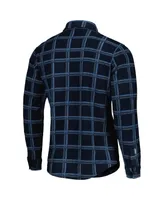 Men's Antigua Navy New England Patriots Industry Flannel Button-Up Shirt Jacket