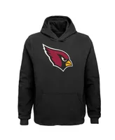 Big Boys Black Arizona Cardinals Team Logo Pullover Hoodie