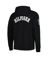 Men's Tommy Hilfiger Black Pittsburgh Steelers Morgan Long Sleeve Hoodie T-shirt