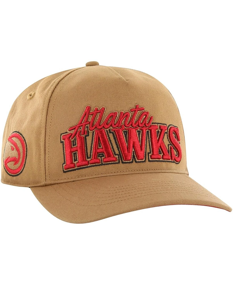 Men's '47 Brand Tan Atlanta Hawks Barnes Hitch Adjustable Hat