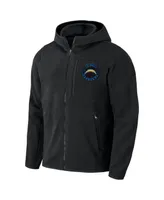 Men's Nfl x Darius Rucker Collection by Fanatics Black Los Angeles Chargers Sherpa Full-Zip Hoodie