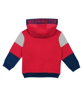 Toddler Boys Red, Navy Washington Capitals Big Skate Fleece Pullover Hoodie and Sweatpants Set