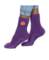 Women's ZooZatz Clemson Tigers Fuzzy Team Crew Socks