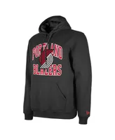 Men's and Women's New Era Black Portland Trail Blazers 2023/24 Season Tip-Off Edition Pullover Hoodie