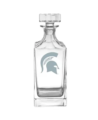 Michigan State Spartans Etched Decanter