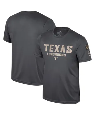 Men's Colosseum Charcoal Texas Longhorns Oht Military-Inspired Appreciation T-shirt