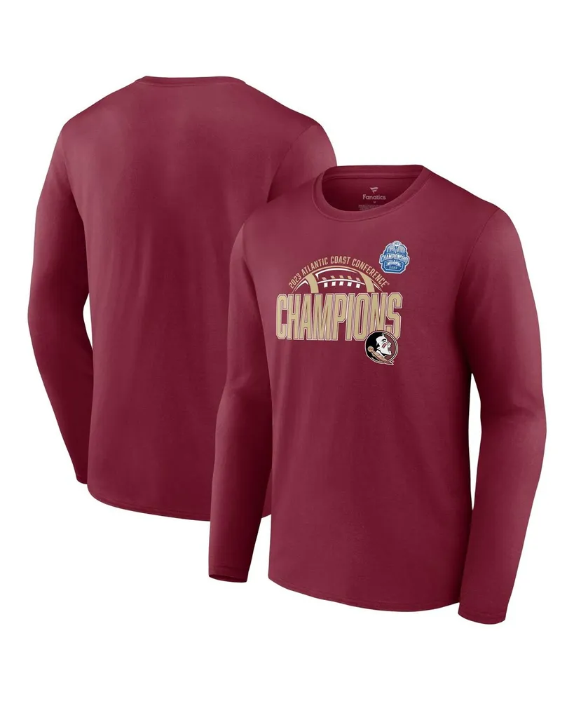 Men's Fanatics Garnet Florida State Seminoles 2023 Acc Football Conference Champions Long Sleeve T-shirt