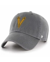 Men's '47 Brand Vegas Golden Knights Charcoal 2024 Nhl Winter Classic Clean Up Adjustable Hat