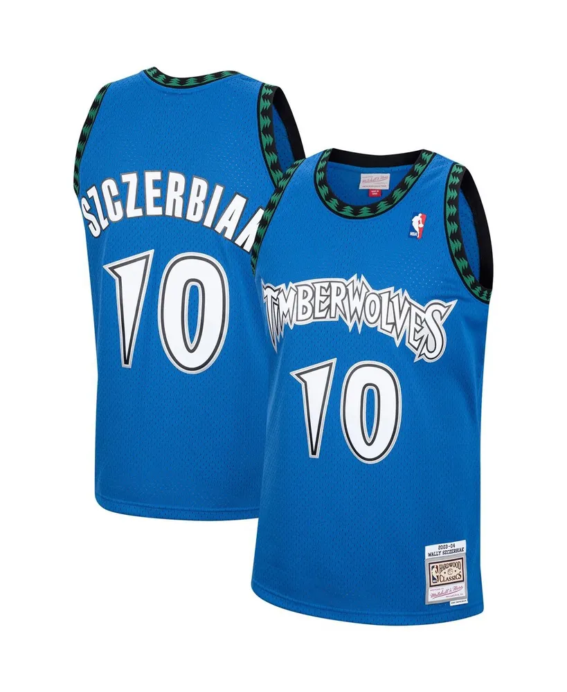 Men's Mitchell & Ness Wally Szczerbiak Blue Minnesota Timberwolves 2001/02 Hardwood Classics Swingman Jersey