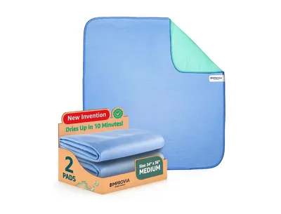 Pack of 2 Washable Underpad - 34" x 36" - Medium