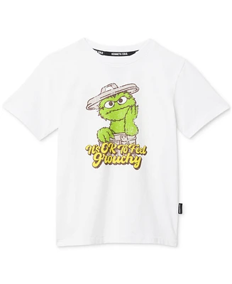 Kenneth Cole X Sesame Street Toddler and Little Kids Oscar The Grouch T-Shirt