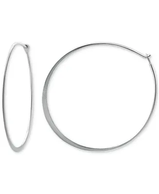 Giani Bernini Polished Endless Medium Hoop Earrings in Sterling Silver, 30mm, Created for Macy's