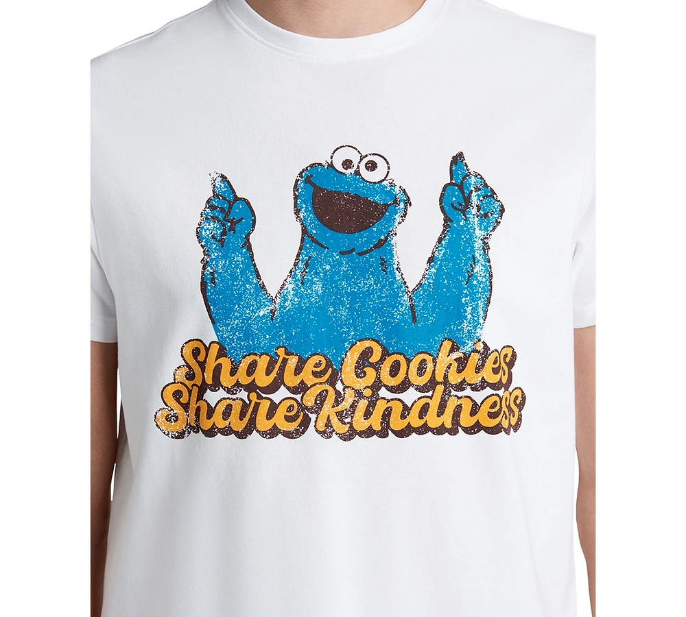 Kenneth Cole X Sesame Street Men's Slim Fit Cookie Monster T-Shirt