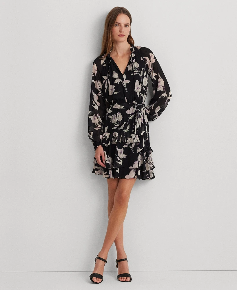 Lauren Ralph Lauren Women's Floral Fit & Flare Dress, Regular & Petite