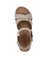 White Mountain Women's Prezo Footbed Wedge Sandals