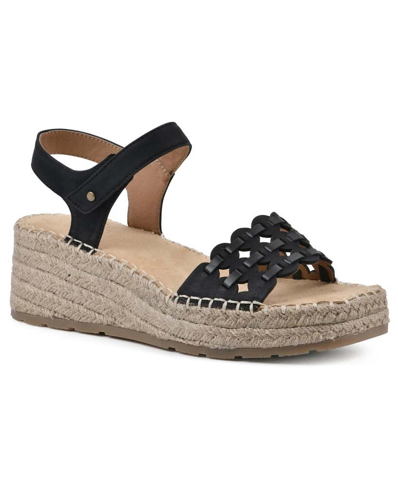 White Mountain Women's Stride Espadrille Wedge Sandals