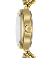 kate spade new york Women's Monroe Three Hand Gold-Tone Stainless Steel Watch 20mm