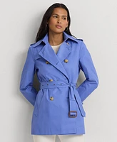 Lauren Ralph Lauren Women's Double-Breasted Short Trench Coat